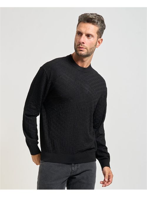 Men's Armani Exchange sweater in viscose blend ARMANI EXCHANGE | XM001316-AF10454UC001